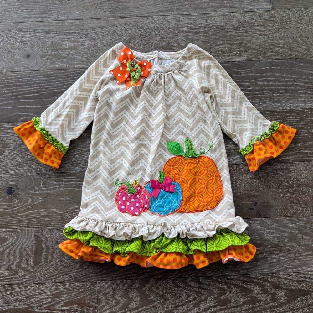 Rare Editions Pumpkin Fall Dress